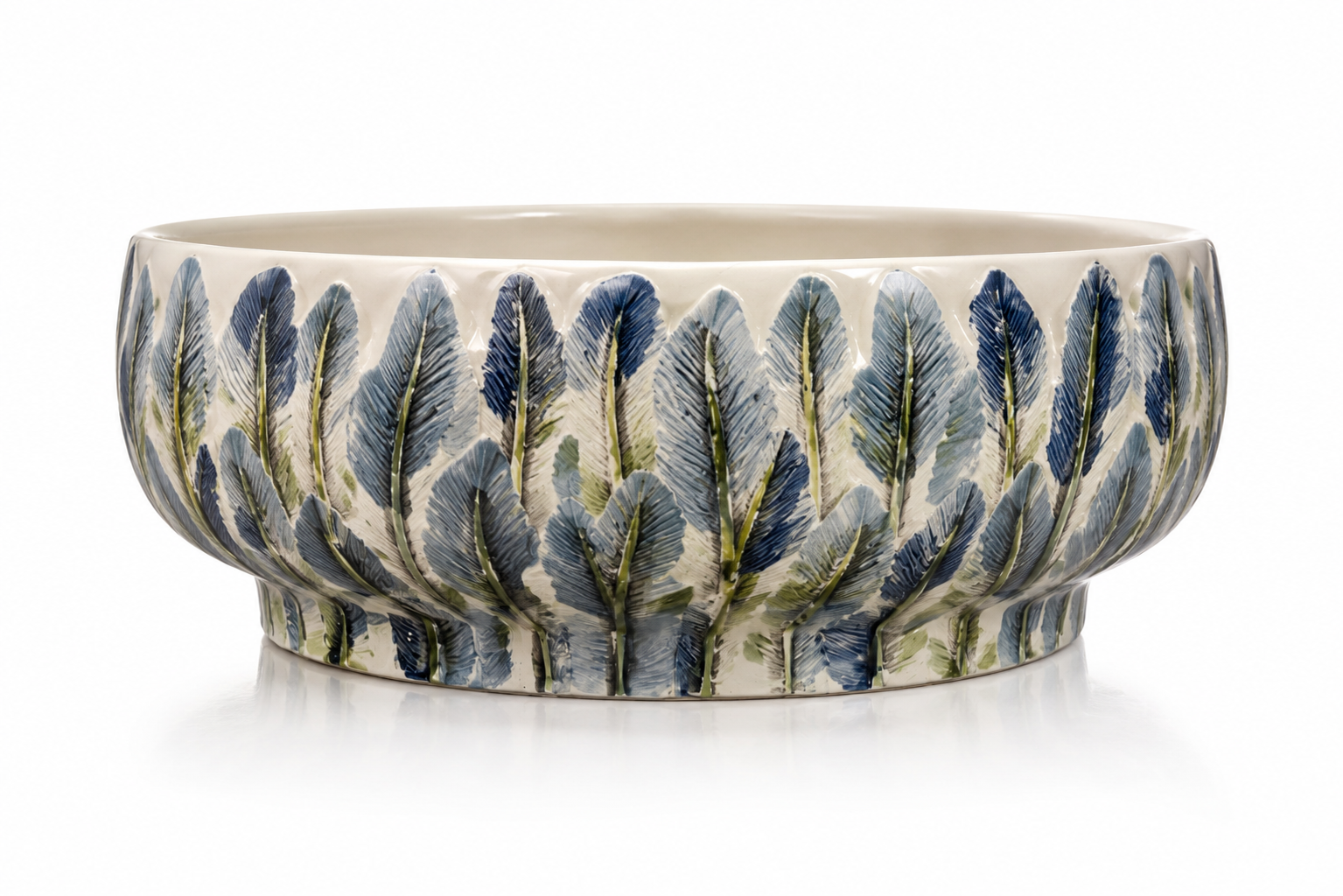VASO FLOREIRA CERÂMICA PINTADO À MÃO
