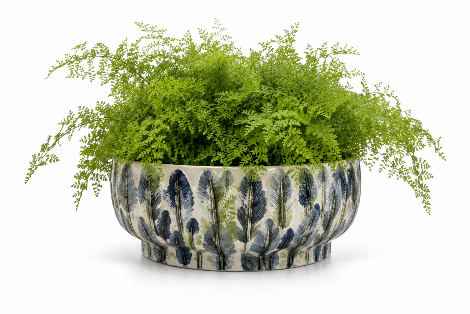 VASO FLOREIRA CERÂMICA PINTADO À MÃO - Imagem 3