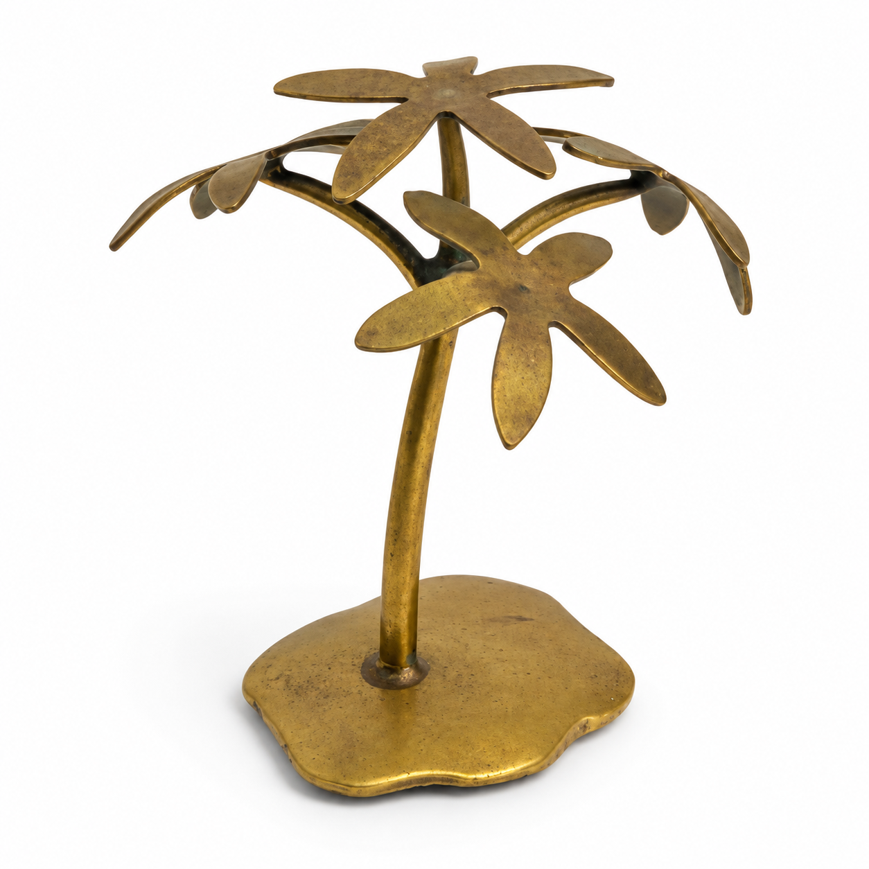ESCULTURA PALMEIRA DOURADA