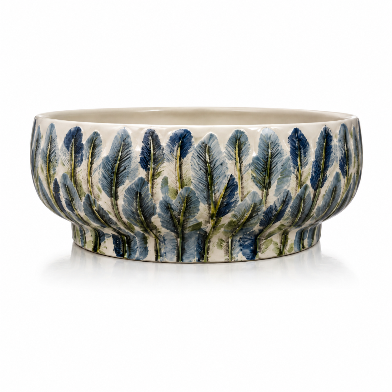 VASO FLOREIRA CERÂMICA PINTADO À MÃO