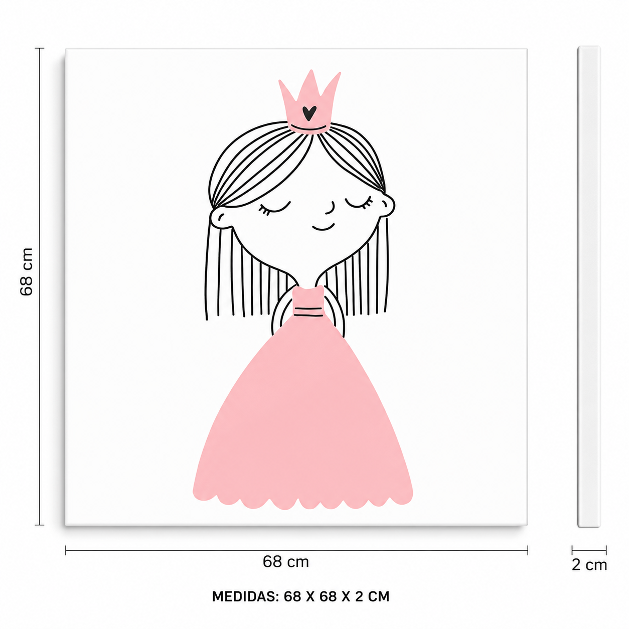 QUADRO METACRILATO MENINA - Imagem 3