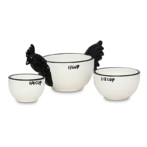 BOWL DE GALINHA DE CERÂMICA - 3 PEÇAS