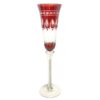 TAÇA DE VIDRO  CHAMPANHE VERMELHA