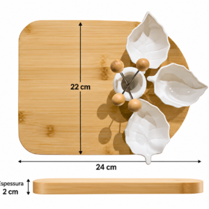Alternative view of PETISQUEIRA MADEIRA COM BOWL  DE PORCELANA