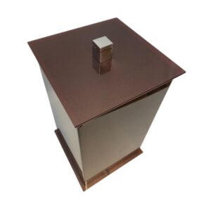 Alternative view of LIXEIRA ACRÍLICA COR CHOCOLATE MODELO SLIM