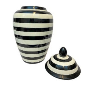 Alternative view of POTICHE DE CERAMICA PRETO E BRANCO M