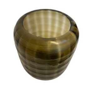 Alternative view of VASO REDONDO VIDRO MARROM