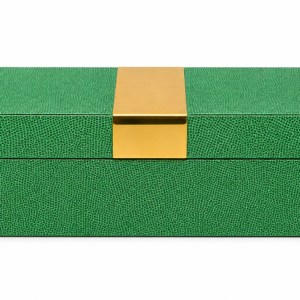 CAIXA VERDE COM DETALHE DOURADO