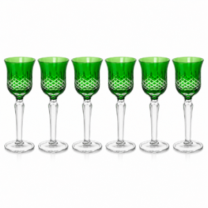 TAÇAS DE VIDRO PARA AGUA VERDE ( JOGO COM 6 UND)
