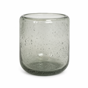 VASO DE VIDRO CINZA