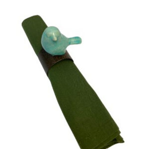 Alternative view of ANEL PARA GUARDANAPO PASSÁRO VERDE PORCELANA ( CX 4 )