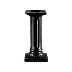 CASTIÇAL TORRE CERAMICA PRETA  G