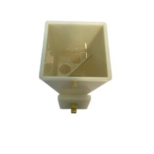 Alternative view of PORTA ESCOVA ACRÍLICA COR MARFIM PUXADOR DOURADO
