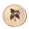 PRATO  CERAMICA ESTAMPADO FOLHAGEM