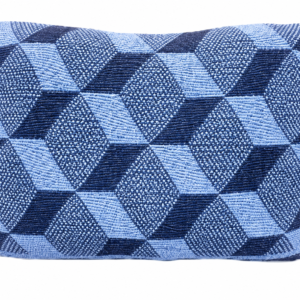 ALMOFADA AZUL TRIANGULAR