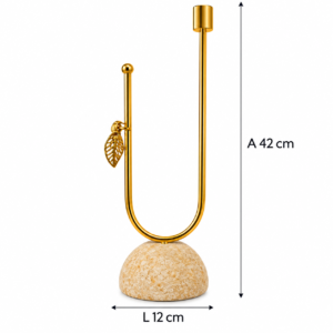 Alternative view of CASTIÇAL DOURADO INSETO