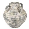 VASO DE CERÂMICA CINZA RUSTICO