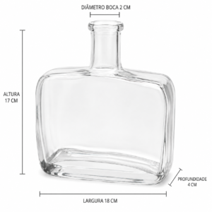 Alternative view of VASO RETANGULAR  EM VIDRO TRANSPARENTE - M