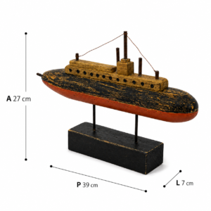 Alternative view of ESCULTURA DE MADEIRA SUBMARINO - G
