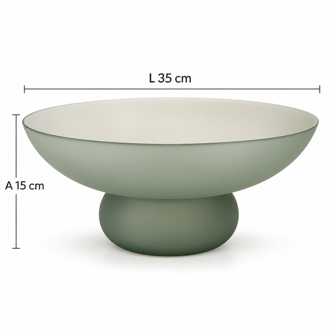 Vaso Vidro Verde Fosco – Objeto Decorativo Moderno e Sofisticado - Imagem 3