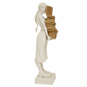 ESCULTURA ANA E OS LIVROS