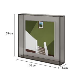 Alternative view of QUADRO ACRÍLICO FUMÊ MINIMALISTA