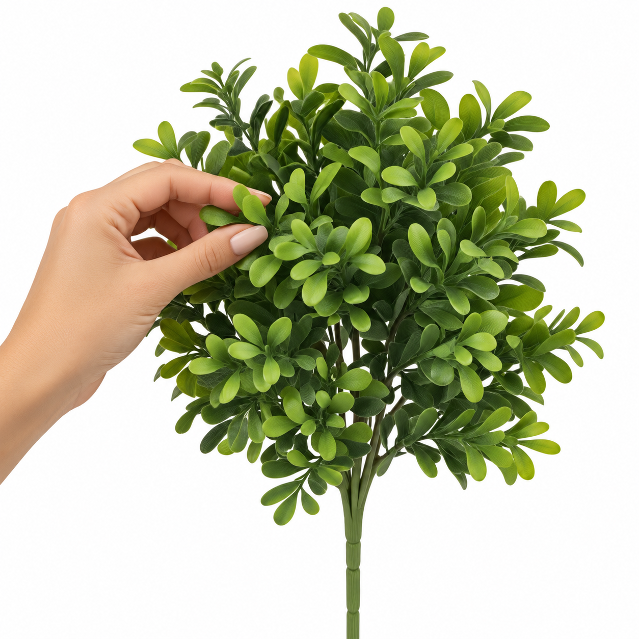 BUCHINHO ARTIFICIAL FOLHAGEM VERDE DECORATIVO ARRANJOS - Imagem 4