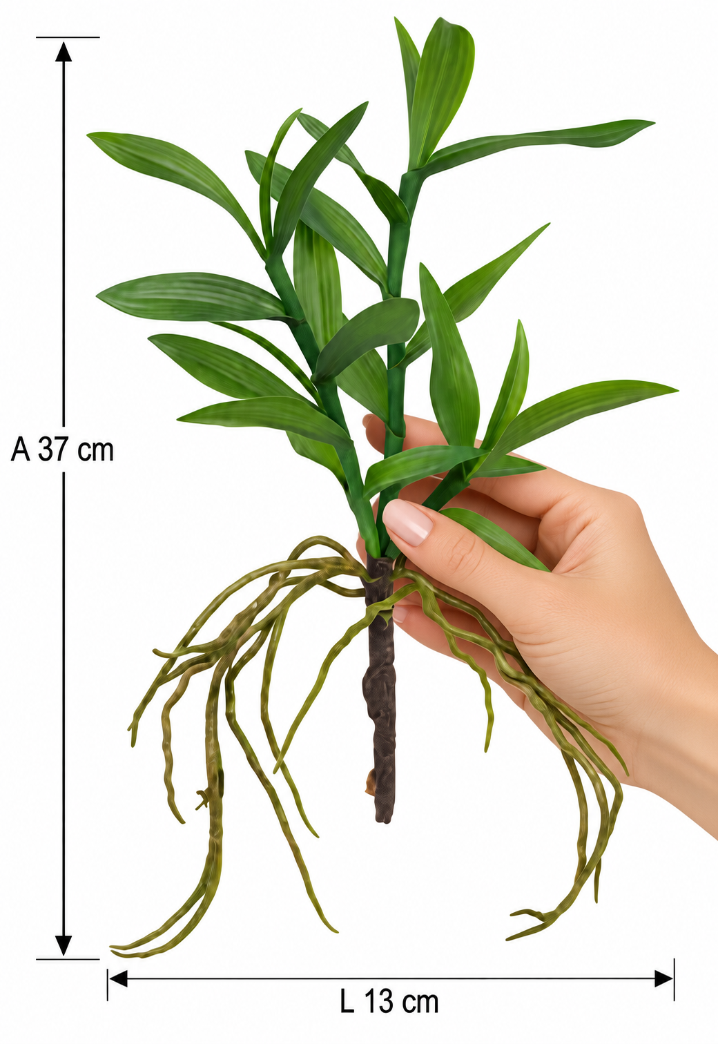 FOLHA DECORATIVA DE ORQUIDEA TOQUE REAL - Imagem 3