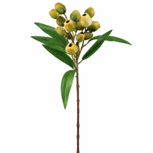 FLOR  PERA ENVELHECIDA VERDE ARTIFICIAL PARA ARRANJOS