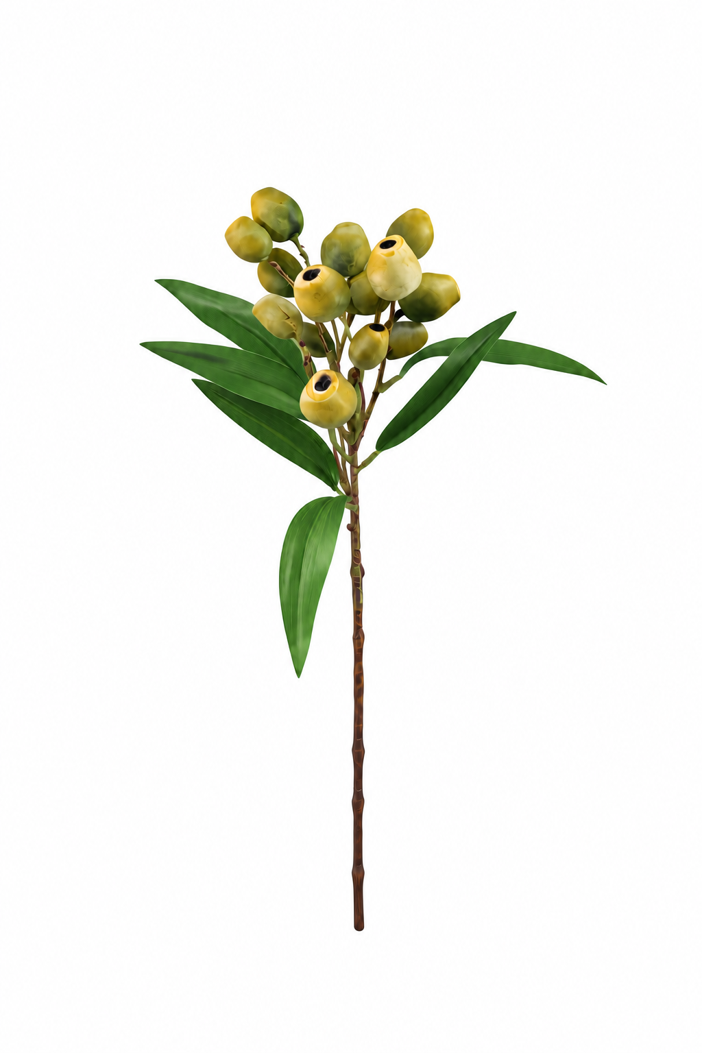FLOR PERA ENVELHECIDA VERDE ARTIFICIAL PARA ARRANJOS