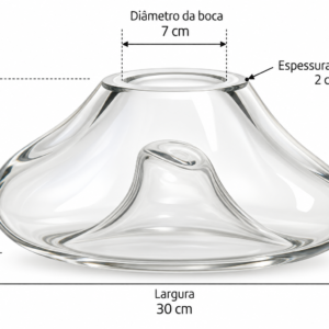 Alternative view of VASO ORGÂNICOA EM MURANO TRANSPARENTE M