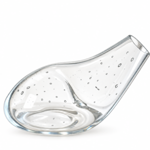 VASO ORGÂNICO EM MURANO TRANSPARENTE