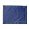 JOGO AMERICANO LINEN AZUL MARINHO COM BARRA BORDADA AZUL MARINHO