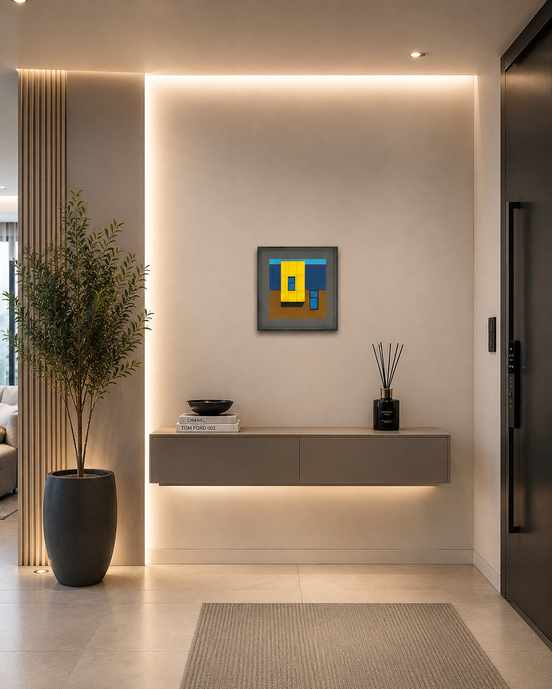 QUADRO ACRILÍCO FUMÊ MINIMALISTA ,SOFISTICADO PARA SALA,ESCRITÓRIO E HALL - Imagem 2