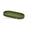 BANDEJA CERÂMICA  OVAL FOLHAS VERDES