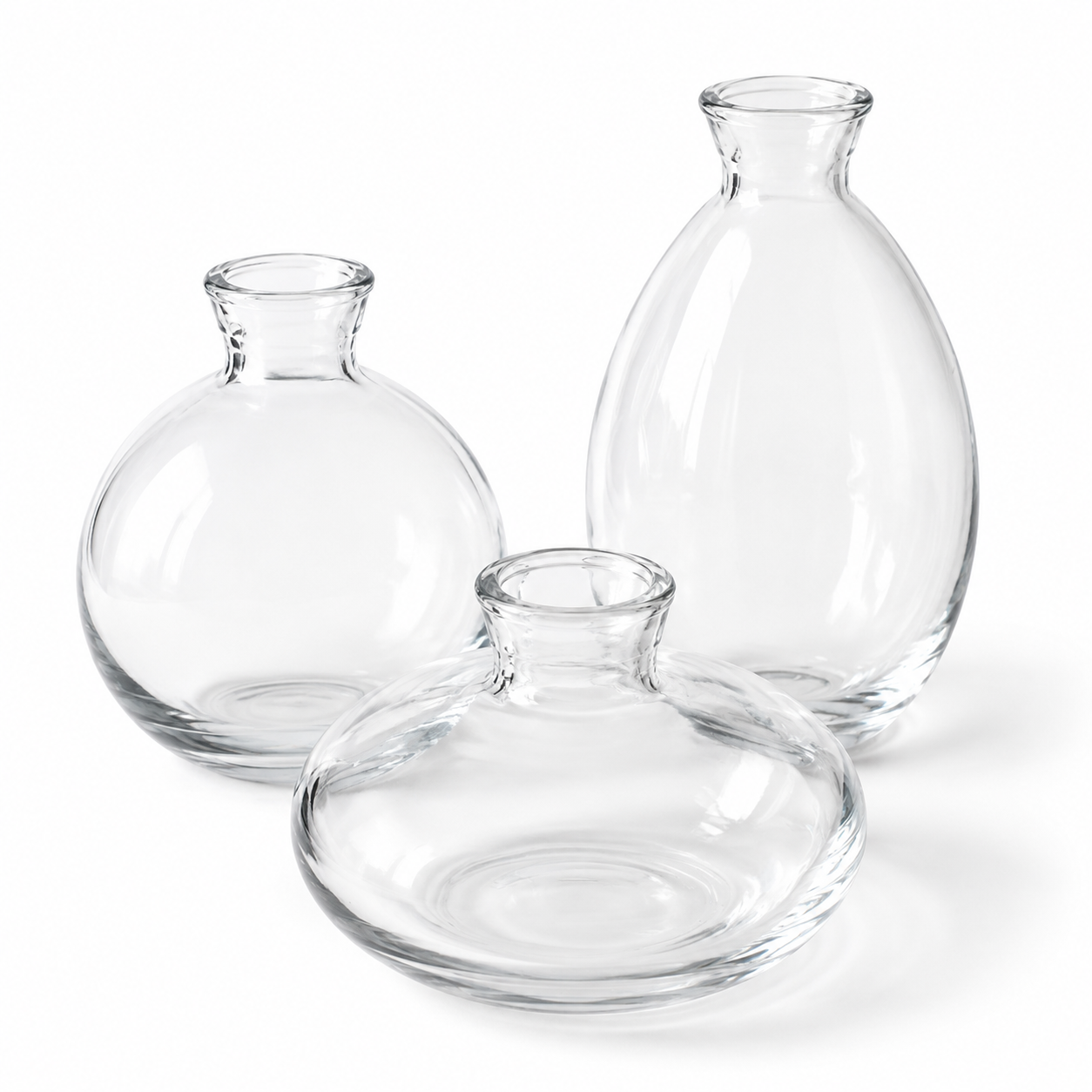 VASOS DE VIDRO MINI ( CJ 3 )