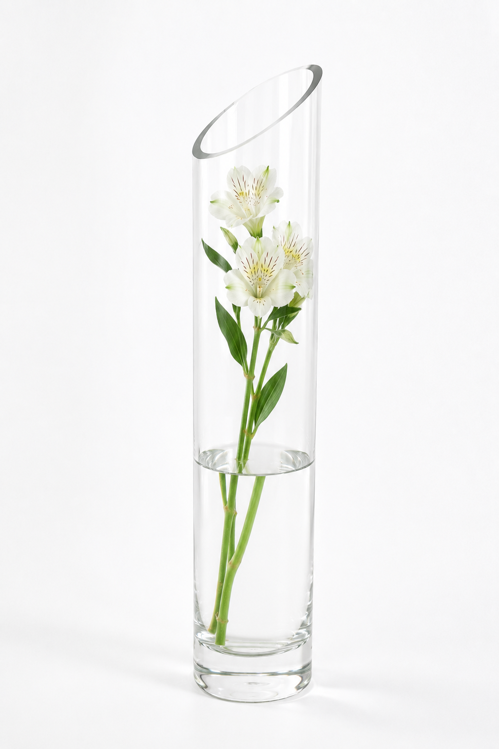VASO CILINDRO VIDRO P - CORTE DIAGONAL P