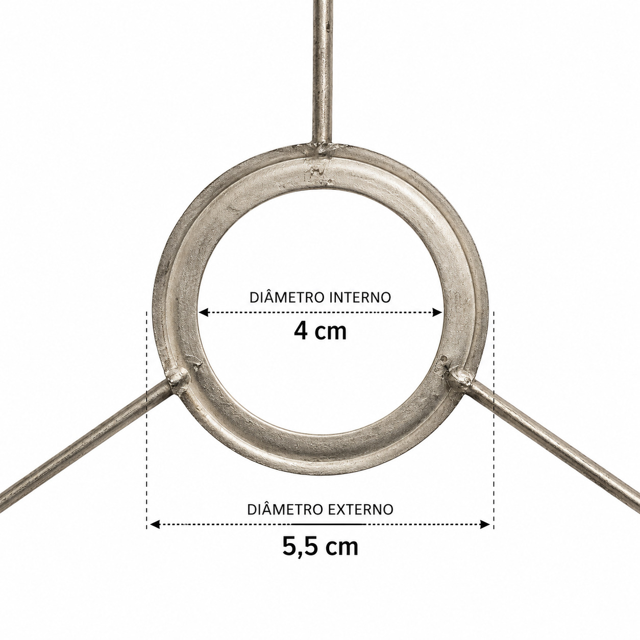 CÚPULA CILINDRICA LINHO CRU - 40 CM - Imagem 2