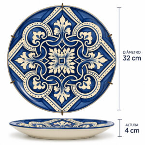 Alternative view of PRATO DECORATIVO AZUL